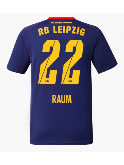 Muži Futbalové oblečenie RB Leipzig David Raum #22 2025-26 Krátky Rukáv - Preč Muži Futbalové oblečenie RB Leipzig David Raum #22 2025-26 Krátky Rukáv - Preč